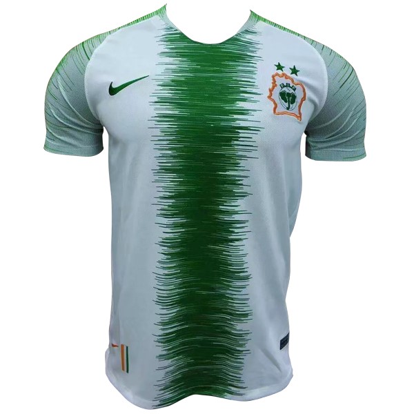 Trikot Trainingsshirt Costa D'Avorio 2018 Weiß Grün Fussballtrikots Günstig